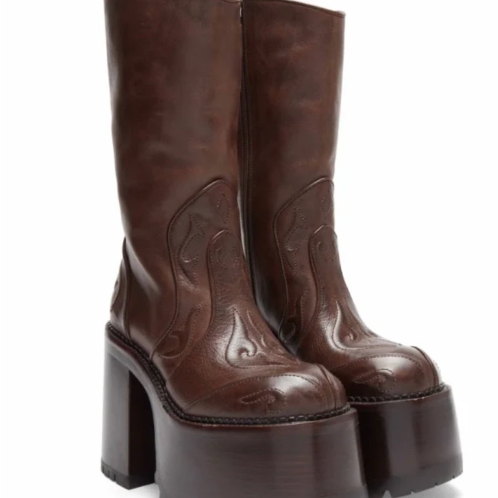 Marc Jacobs Margret Brown Platform Boots